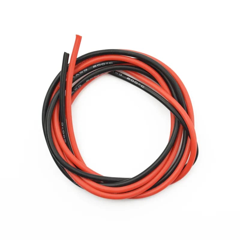 Высокотемпературный силиконовый провод 14AWG 2,5 мм² — для робототехники и не только!