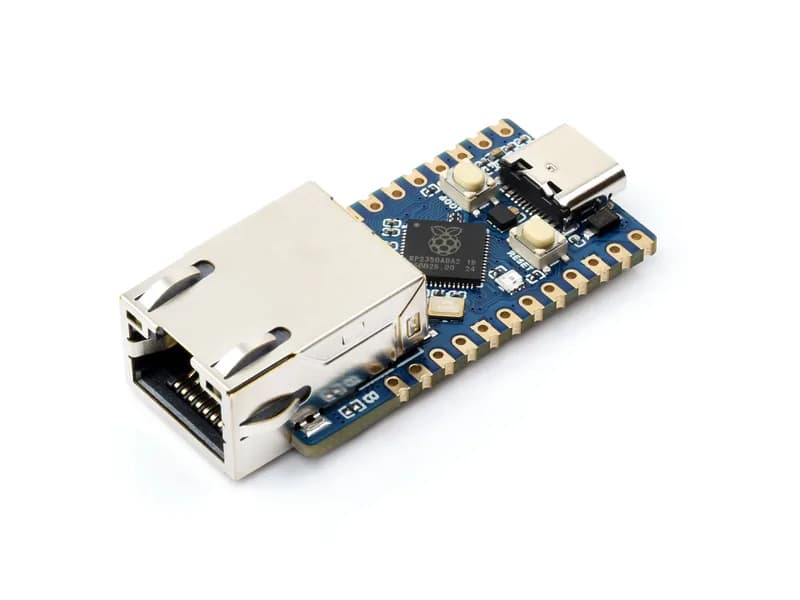 RP2350-ETH Mini – плата микроконтроллера Raspberry Pi с поддержкой Ethernet