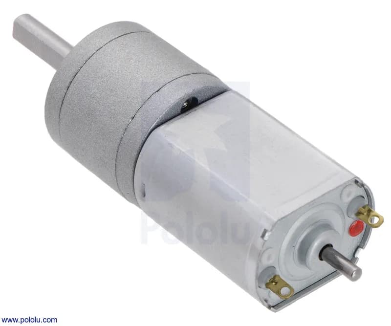 100:1 Металлический мотор-редуктор 20Dx44L мм 6V CB с удлиненным валом двигателя