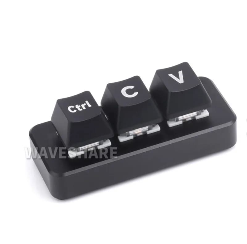 Ctrl C/V клавиатура быстрого доступа для программистов, 3-клавишная макетная плата, принимает микроконтроллер RP2040