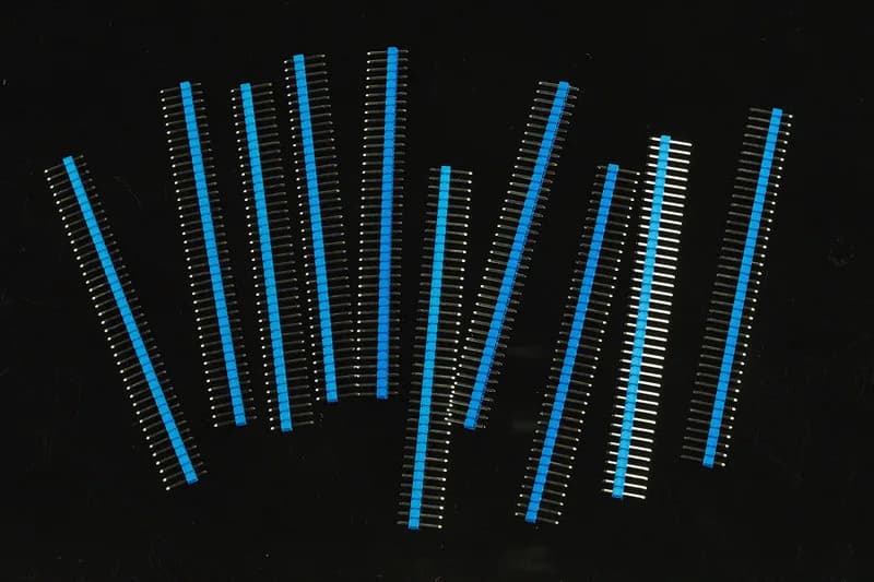40-контактные разъемы 0,1 дюйма — прямые (синие) (10 шт.)
