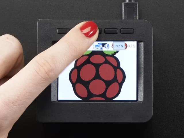 Комплект лицевой панели и кнопок для 2,4-дюймовой шляпы PiTFT — Raspberry Pi A+