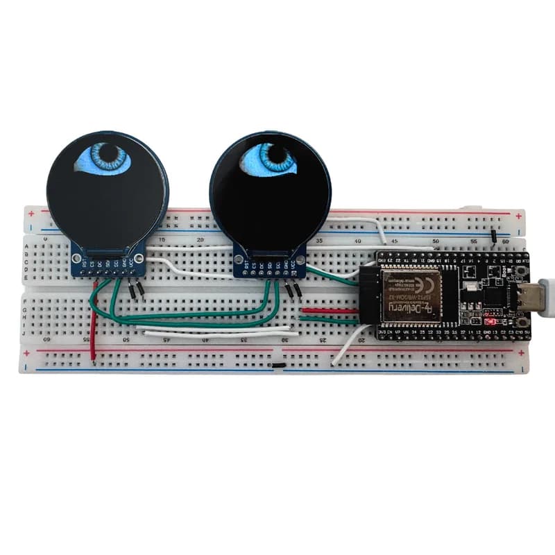 Анимированный Augen с ESP32 и круглым 1,28-дюймовым TFT-дисплеем