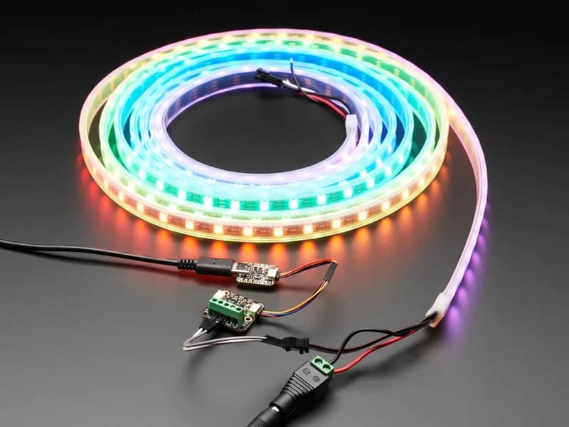 Adafruit NeoDriver — плата драйвера I2C для NeoPixel — Stemma QT
Светодиоды