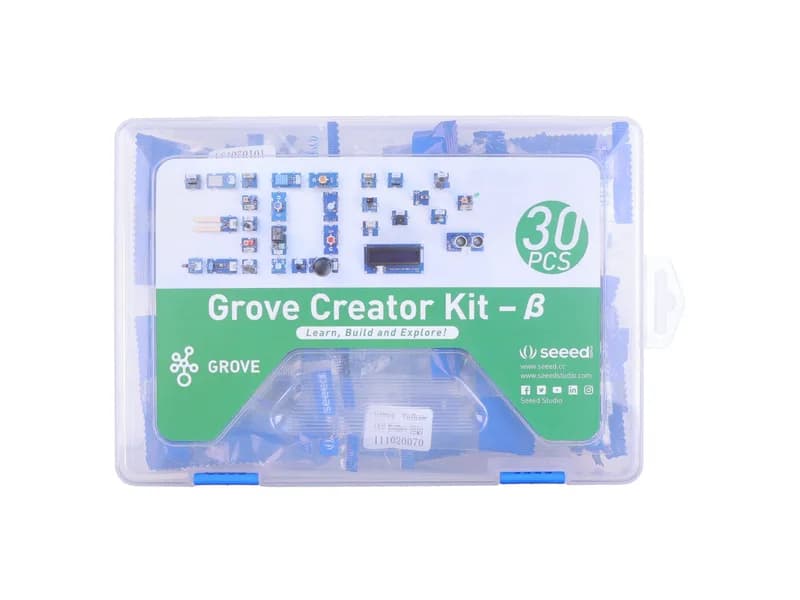 Grove Creator Kit — β — 30 функциональных модулей Grove в одной коробке, экономичные, бесплатные и подробные руководства, удобные для начинающих, помощник в работе над проектами
Бета-версия Grove Creator Kit