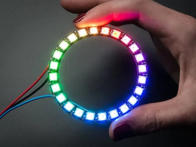 NeoPixel Ring - 24 x 5050 RGB светодиодов со встроенными драйверами