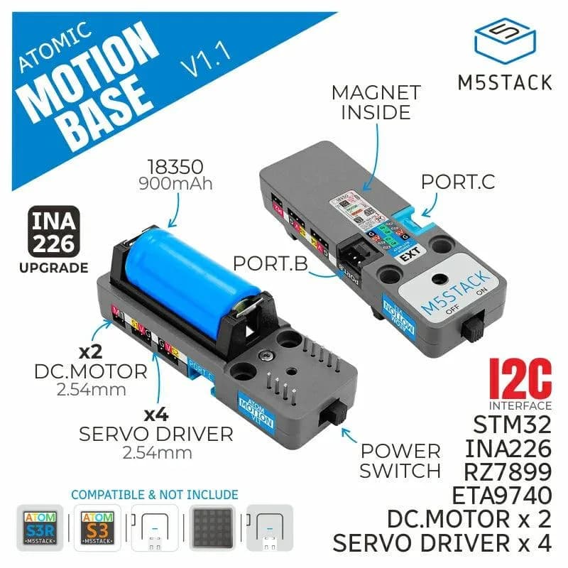 ATOMIC Motion v1.1 INA226AIDGSR
