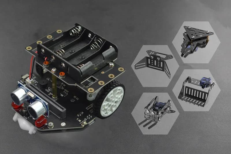 micro:Maqueen Plus с micro:Maqueen Mechanic