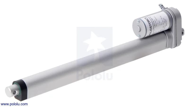 Glideforce GF23-120512-1-65 Высокоскоростной линейный привод LD: 12 кгс, ход 12 дюймов (полезный 11,8 дюйма), 3,3 дюйма/с, 12 В