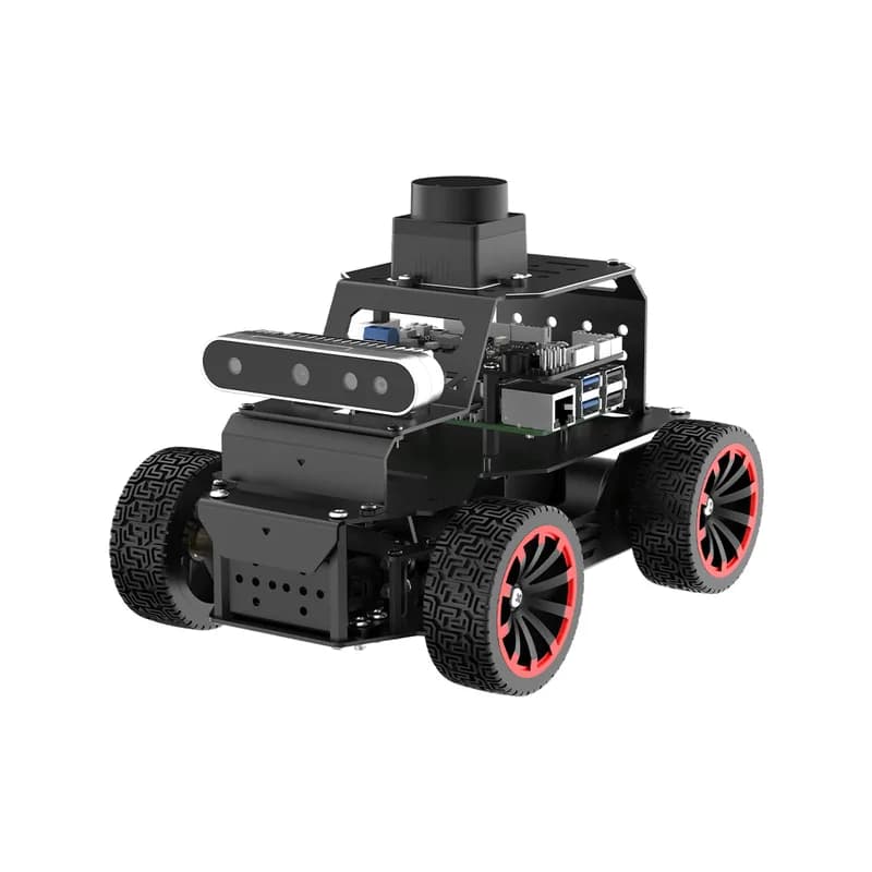 Hiwonder MentorPi A1 Raspberry Pi Robot Car — шасси Ackerman, робот для кодирования искусственного интеллекта ROS2 с большой моделью искусственного интеллекта ChatGPT, SLAM и автономным вождением