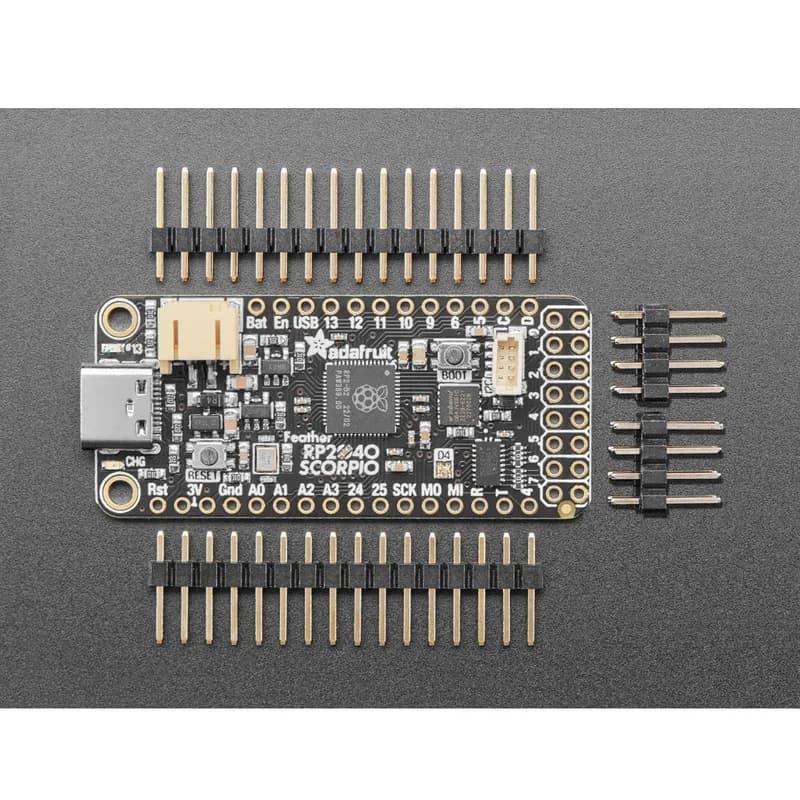 Adafruit Feather RP2040 SCORPIO - 8-канальный NeoPixel