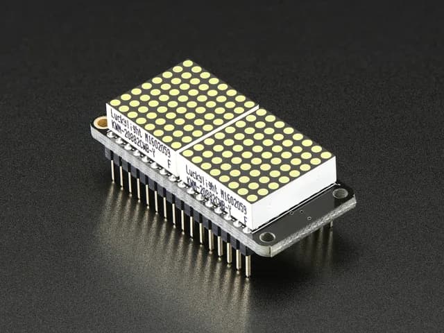 Adafruit 0,8 дюйма 8x16 светодиодный матричный дисплей FeatherWing - белый