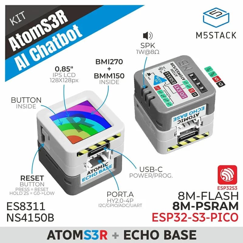 ATOMS3R AI Chatbot 8 MB PSRAM)