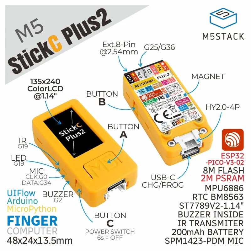 M5StickC Плюс2