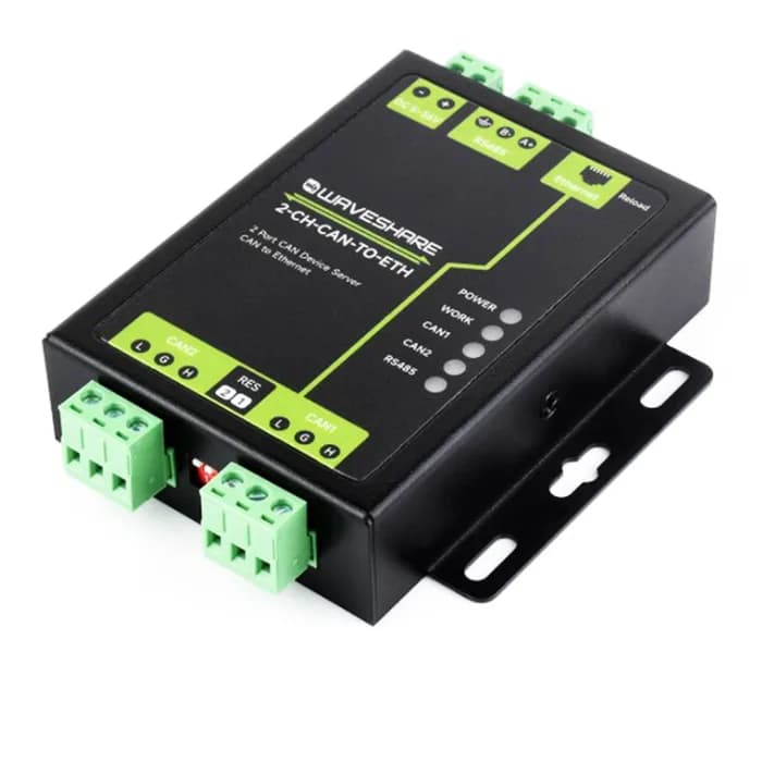 Waveshare Industrial 2-канальный CAN-сервер Ethernet - 2-канальный CAN + RS485 + порт Ethernet