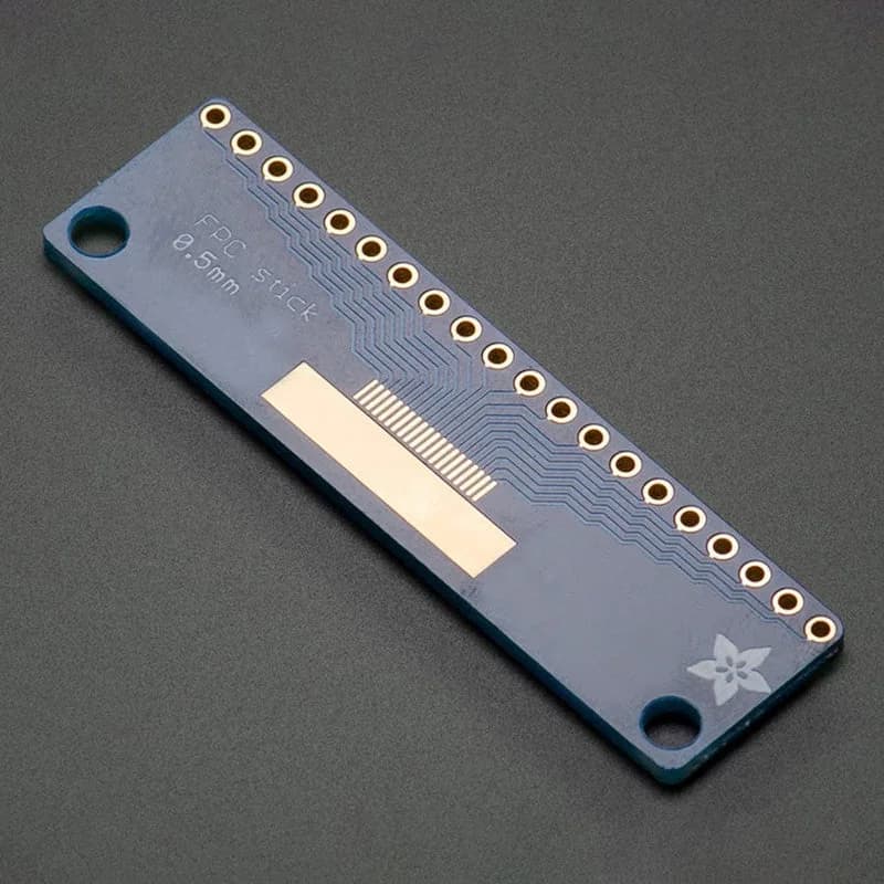 Adafruit FPC Stick — 20-контактный адаптер с шагом 0,5 мм/1,0 мм