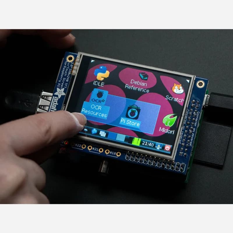 Adafruit PiTFT - 320x240 2,8 TFT+сенсорный экран для Raspberry Pi