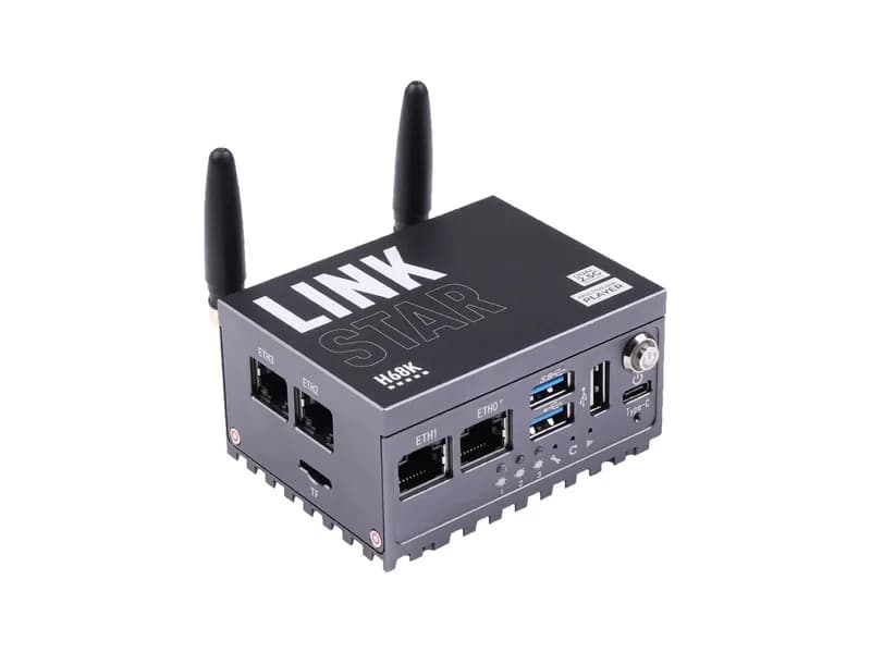 Маршрутизатор LinkStar-H68K-1432 с Wi-Fi 6, 4 ГБ ОЗУ и 32 ГБ eMMC, двумя Ethernet-портами 2,5G и двумя Ethernet-портами 1G, выходом 4K, предустановленным Android 11, поддержкой Lubuntu 20.04 и OpenWRT, Home Assistant
Маршрутизатор