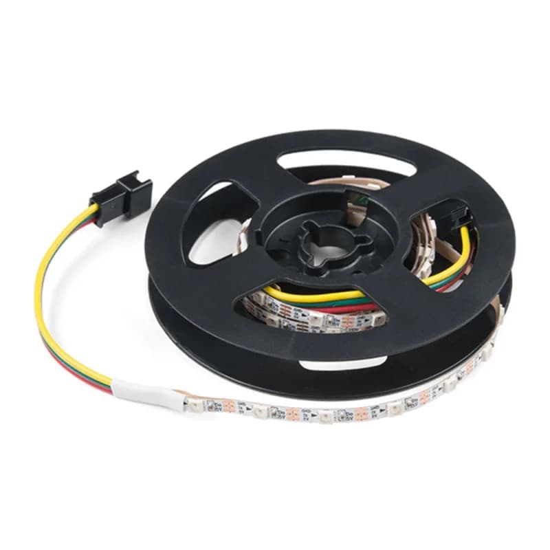 Тонкая светодиодная RGB лента - адресная, 1м, 60 светодиодов (SK6812)
