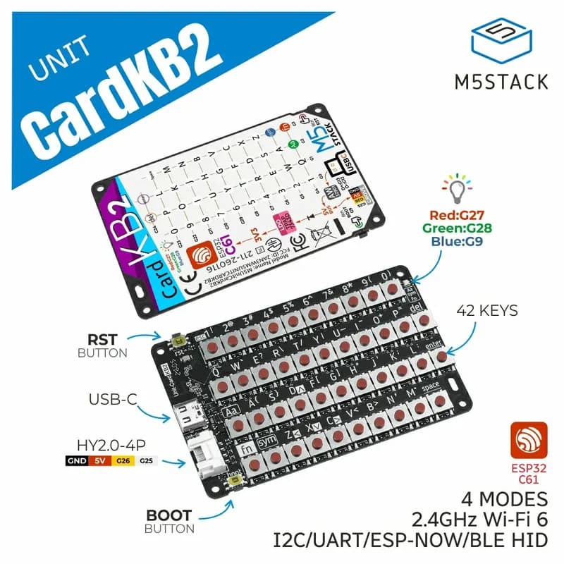 Карта M5StackKB2 ESP32-C61