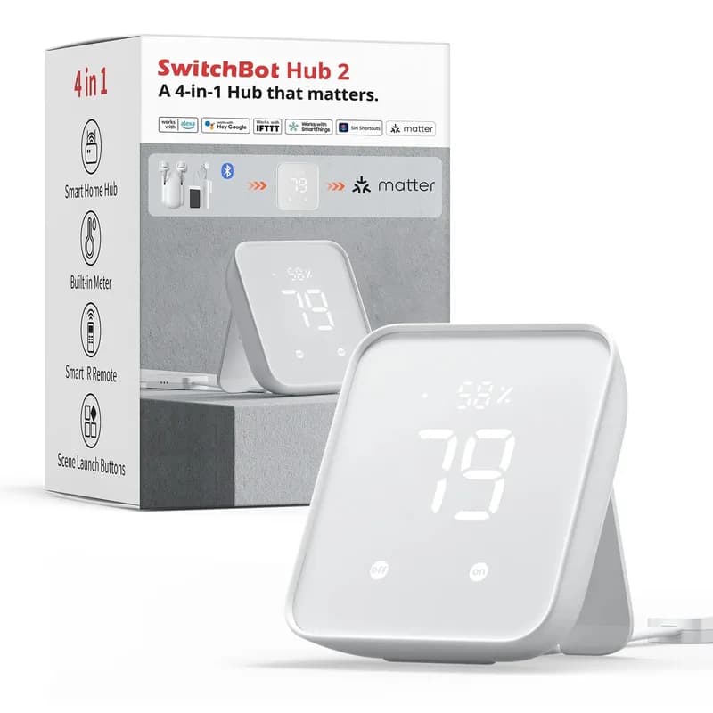 SwitchBot Hub 2
ОСОБЕННОСТИ