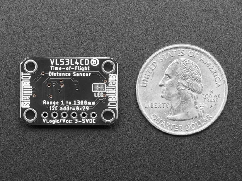 Adafruit VL53L4CD Датчик времени полета — от ~1 до 1300 мм STEMMA QT / Qwiic