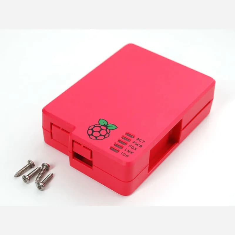 Корпус малинового цвета для компьютеров Raspberry Pi Model B