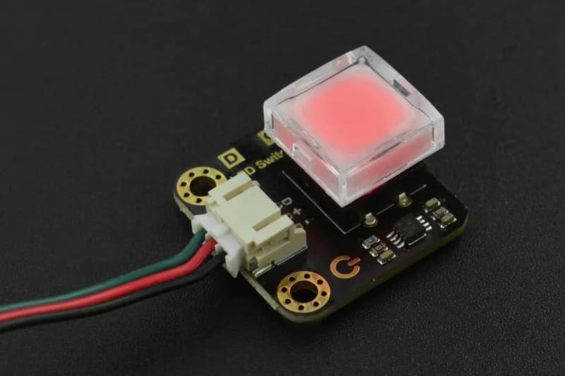 Gravity: Светодиодный переключатель для Arduino/micro:bit (Красный)