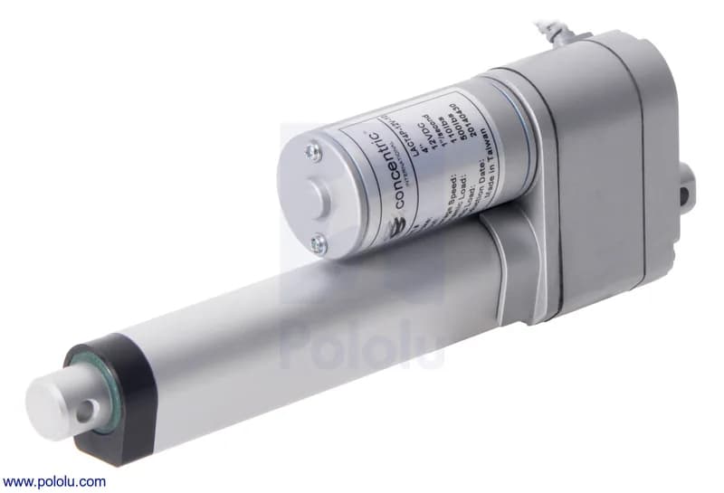 Glideforce GF23-120504-3-65 Высокоскоростной линейный привод LD с обратной связью: 12 кгс, ход 4 дюйма (используемый 3,9 дюйма), 3,3 дюйма/с, 12 В