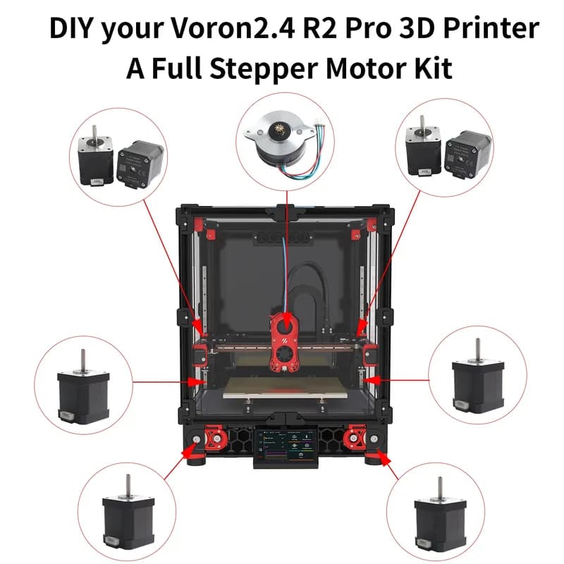FYSETC 3D-принтер Voron2.4 R2 Pro Комплект шагового двигателя 3D-двигатель Ptinter Высокая термостойкость поддерживает высокоскоростную печать для VORON 2.4