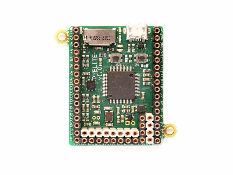 MicroPython pyboard lite v1.0 с акселерометром и заголовками