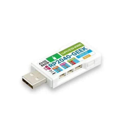 Макетная плата Waveshare RP2040-GEEK на базе микроконтроллера RP2040 с 1,14-дюймовым ЖК-дисплеем с разрешением 65 тыс. цветов