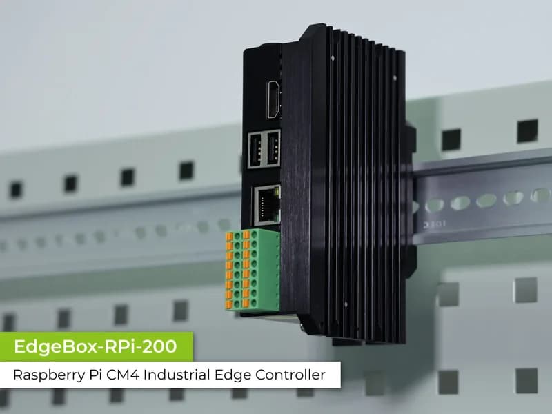 EdgeBox-RPI-200 — промышленный пограничный контроллер, 8 ГБ ОЗУ, 32 ГБ eMMC, Wi-Fi