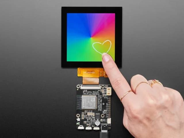 Квадратный TFT-дисплей RGB 666 TTL — 3,4 дюйма, 480x480 пикселей, сенсорный экран
