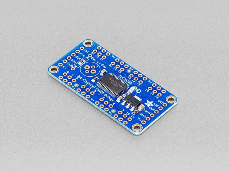 Adafruit 24-канальный 12-битный светодиодный драйвер с ШИМ — интерфейс SPI — TLC5947
