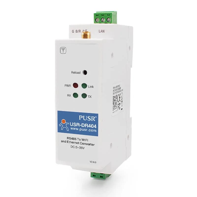 USR-DR404 Промышленный преобразователь RS485 для Ethernet и WiFi (DIN-Hutschiene)
