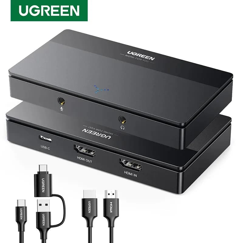 UGREEN Карта видеозахвата HDMI 4K60 Гц HDMI-USB/Type-C Коробка видеозахвата для компьютерной камеры Запись прямой трансляции в реальном времени
ТЕХНИЧЕСКИЕ ХАРАКТЕРИСТИКИ