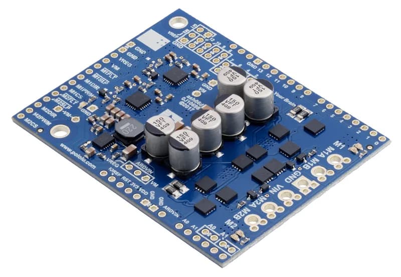 2515 - Драйвер двигателя высокой мощности Pololu Dual G2 18v18 Shield для Arduino