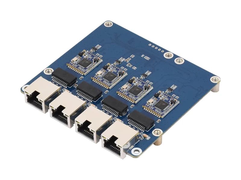Плата Raspberry Pi 5 PCIE TO 4-CH 2,5G ETH (B)