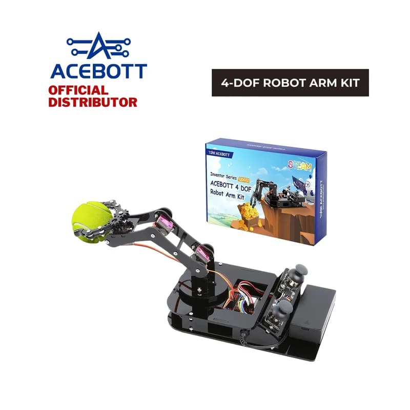 Комплект манипулятора робота ACEBOTT ESP32 с 4 степенями свободы
