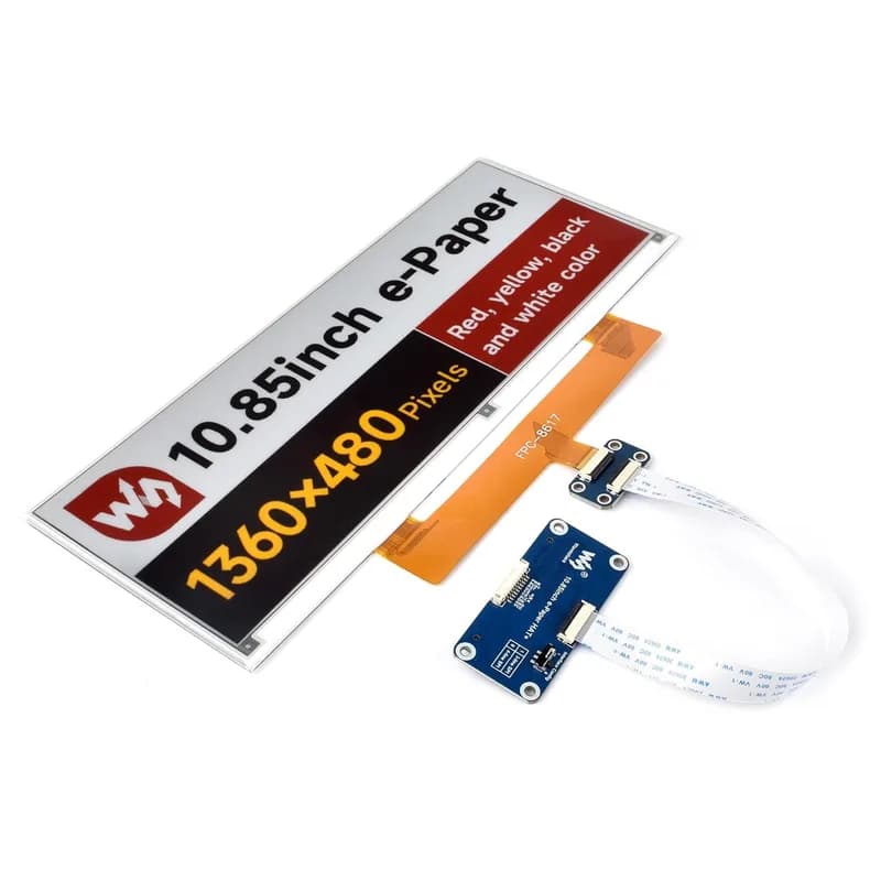 Дисплей электронной бумаги 10,85 дюйма (G) со шляпой для Raspberry Pi (1360x480)
Плата защиты интерфейса