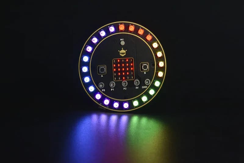 micro: Плата расширения круглой светодиодной RGB-подсветки