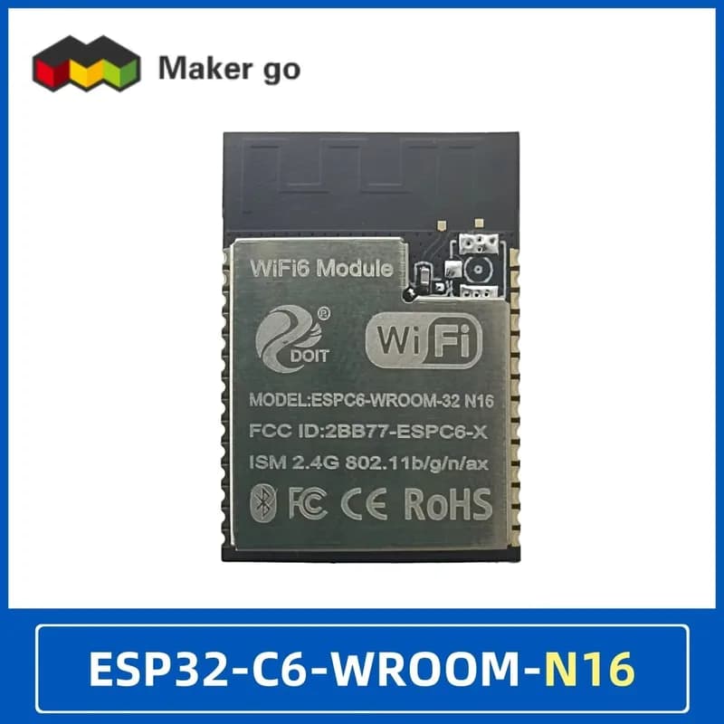 ESP32-C6-WROOM-1-N16 Флэш-модуль 16 МБ WIFI/Bluetooth/Zigbee, совместимый с ESP32-C6-WROOM-1