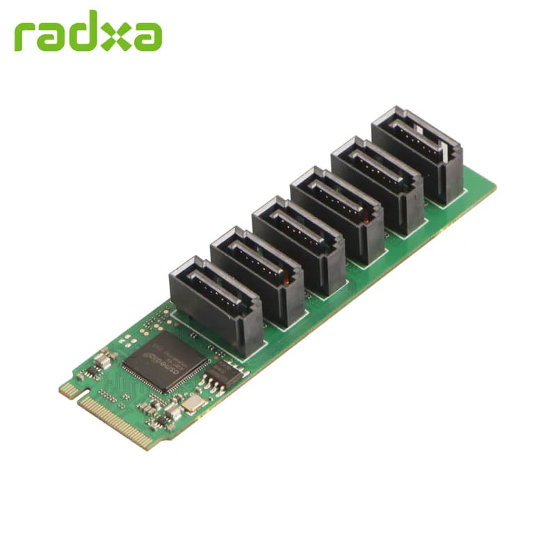 Адаптер Radxa M.2 к Hexa SATA-6x Плата расширения SATA