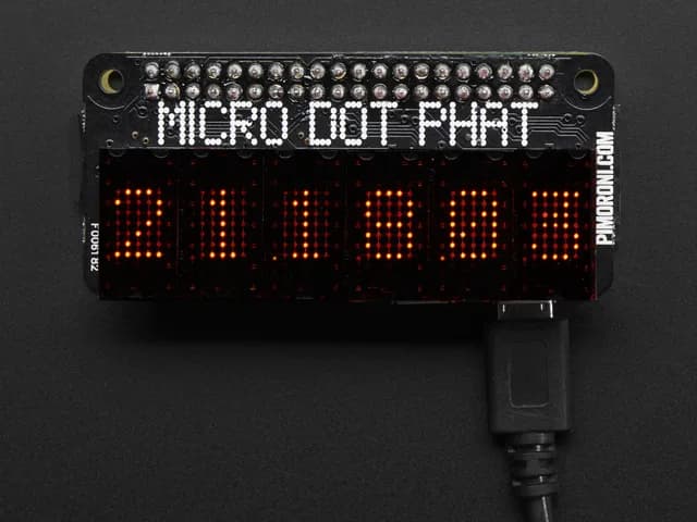 Pimoroni Micro Dot pHAT со светодиодными модулями в комплекте - красный