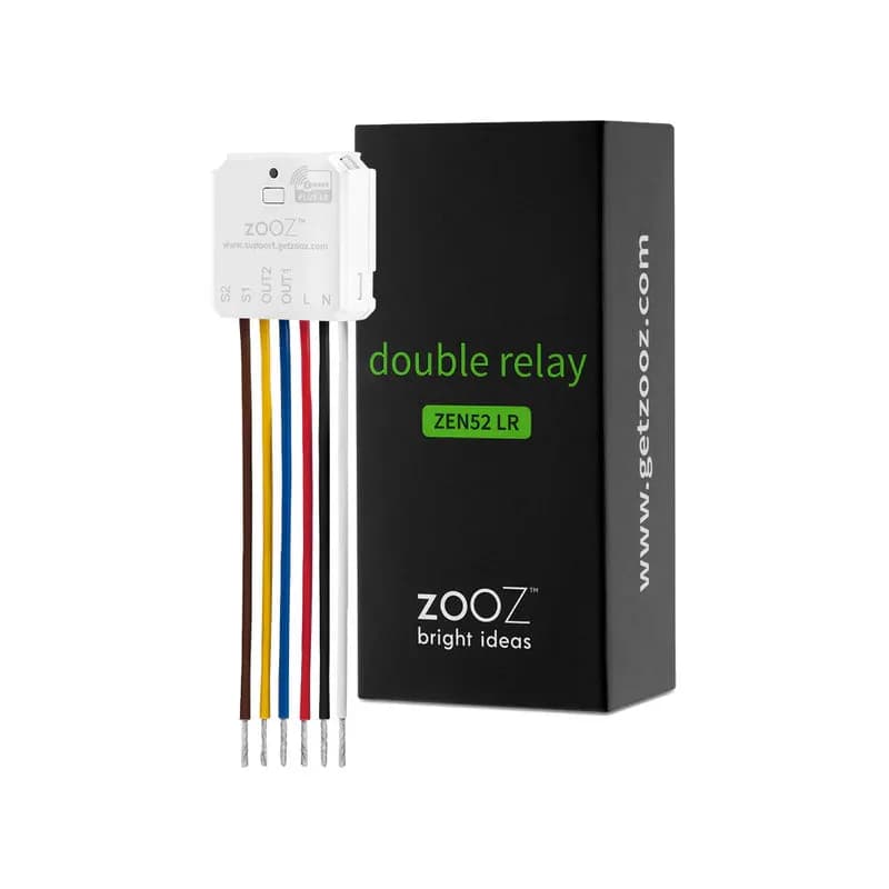Zooz 700 Series Z-Wave двойное реле дальнего действия ZEN52 LR
