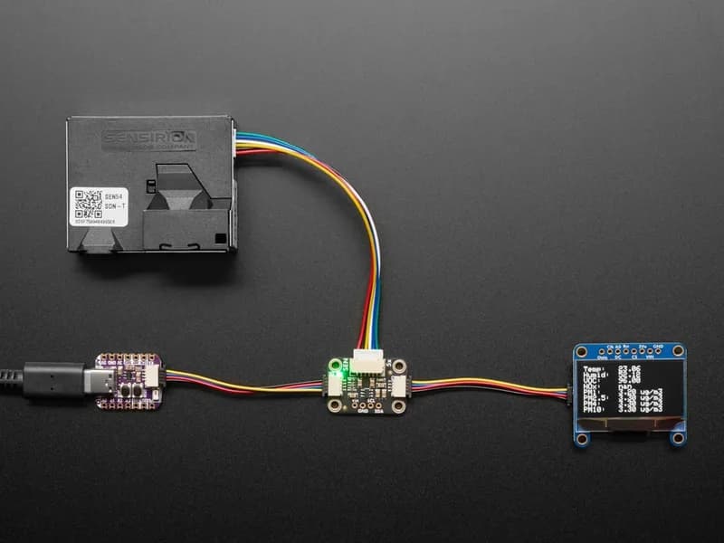 Адаптер Adafruit SEN54 или SEN55 — STEMMA QT Qwiic
