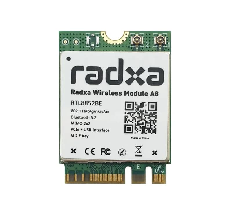 Беспроводной модуль M.2 A8 для ROCK 3A, ROCK 5B, WiFi 6, BT5.2