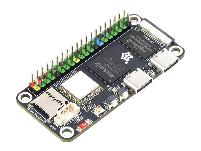 Плата разработки Luckfox Lyra Zero W Micro Linux на базе чипа RK3506B, интегрированная с трехъядерными процессорами Arm Cortex-A7 и Arm Cortex-M0