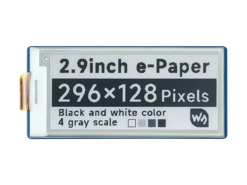 2,9-дюймовый модуль дисплея E-Paper E-Ink для Raspberry Pi Pico, 296 × 128, черный / белый, SPI